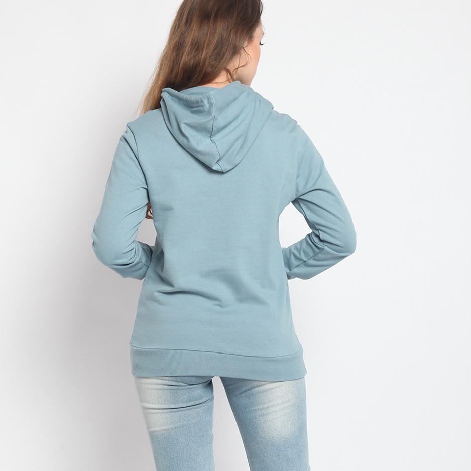 Harga TERMURAAH.. HOODIES 4.0 MOON FEST BABY BLUE  Outer Casual Wanita Lengan Panjang LS - Baju Atas