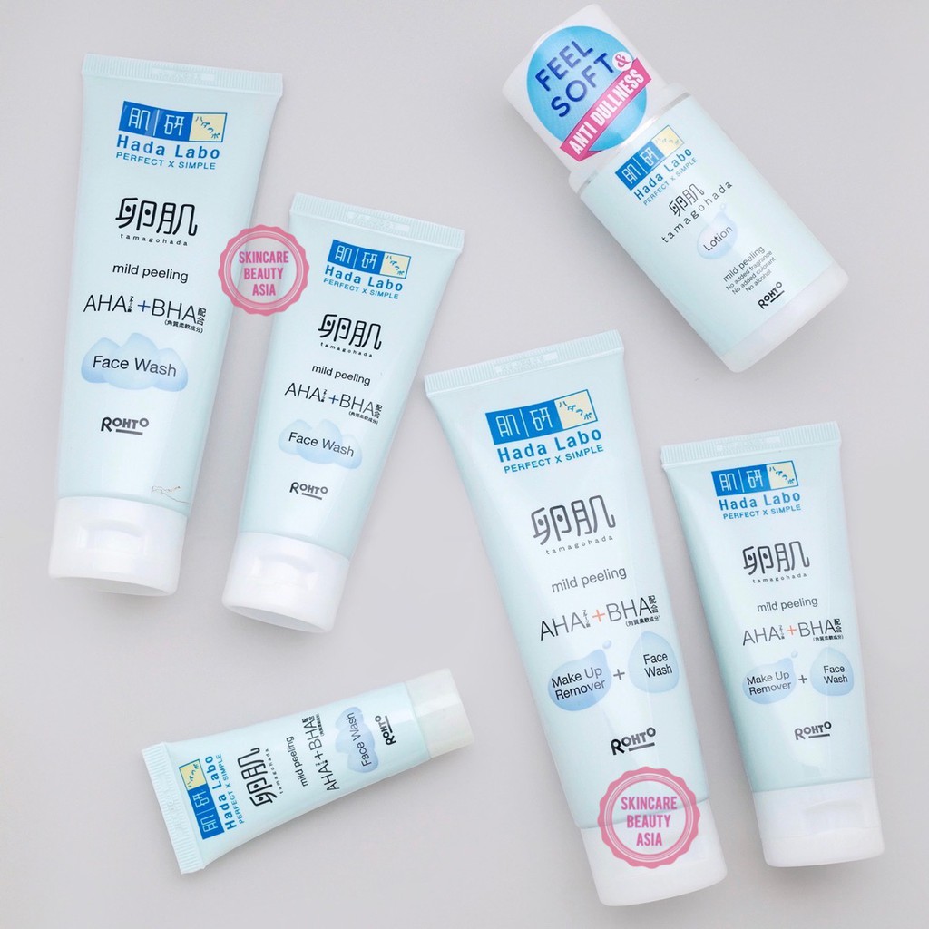 HADA LABO Tamagohada Mild Peeling Face Wash / Face Wash &amp; Remover / Lotion