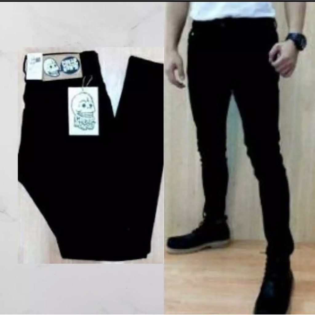 CELANA JEANS PRIA SKINNY / JEANS PANJANG PRIA PENSIL /CELANA JEANS PRIA HITAM