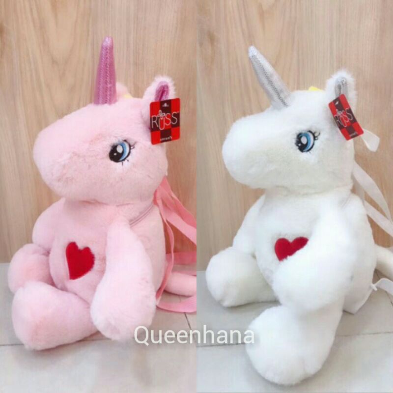 Tas Ransel Boneka  Unicorn Tas Ransel Anak Lucu