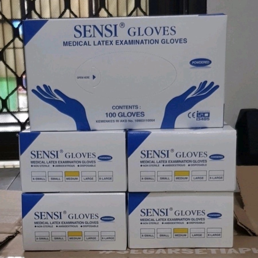 Sarung Tangan Karet Sensi / Sarung Tangan Medis / Sensi Glove Handscoon