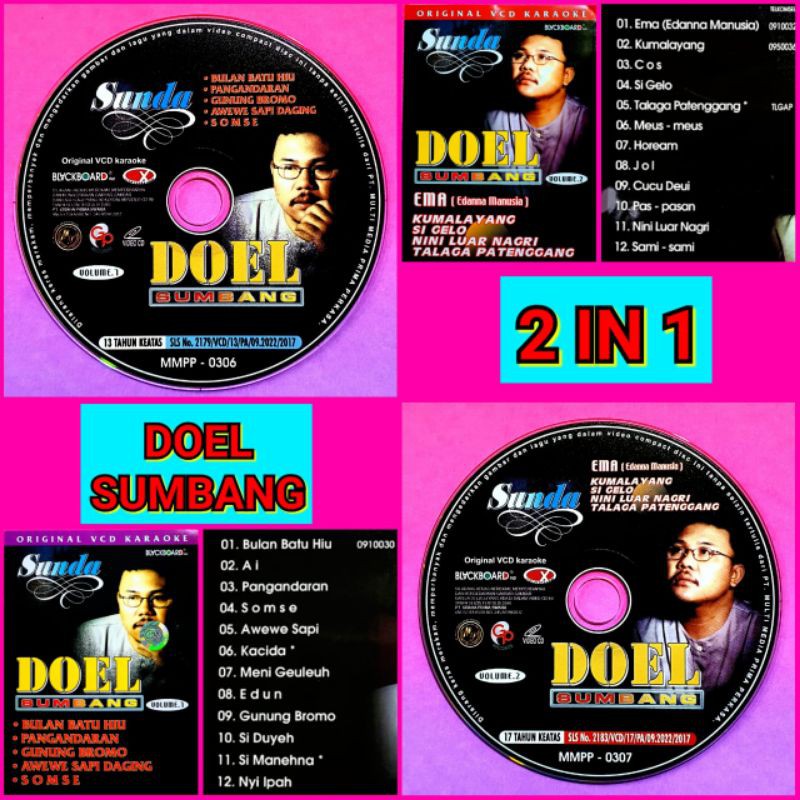 PAKET PROMO BEBAS ONGKIR KASET VIDEO KLIP LAGU POP SUNDA DOEL SUMBANG
