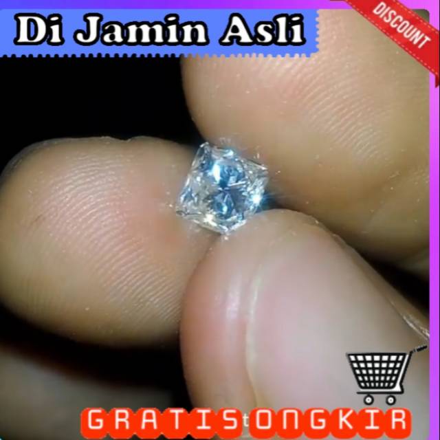 Berlian banjar putih super natural diamond asli batu permata ber kwalitas tidak mengecewakan