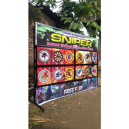 Mainan Edukasi Ketangkasan Menembak Anak Wahana Sniper Lipat