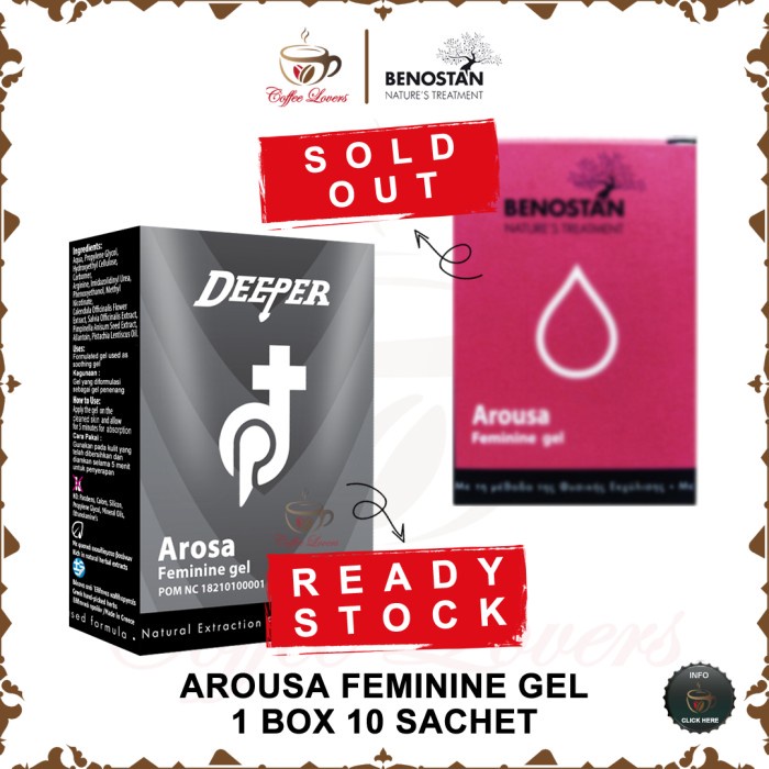 BENOSTAN AROUSA FEMININE GEL 1 BOX (10 SACHET) BEST DEAL