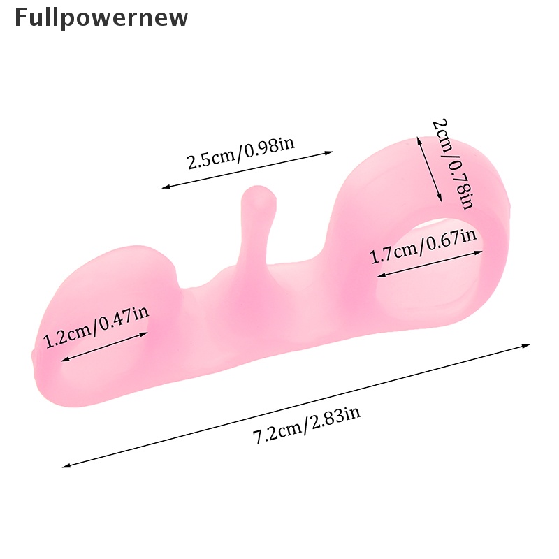 (FULL) 1 Pasang Separator Jari Kaki Bentuk Siput Untuk Meredakan Nyeri