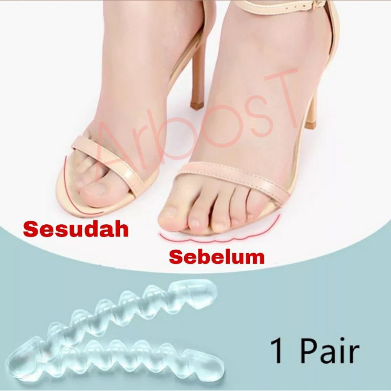 Anti Slip Sticker Sol Sepatu Bagian Depan High Heels Stiker Insole Gel Silikon