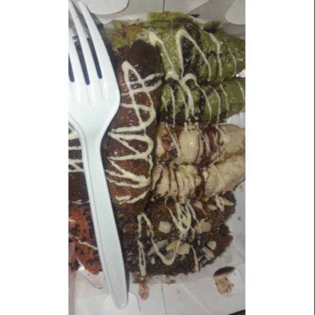 

Pisang goreng pasir aneka topping