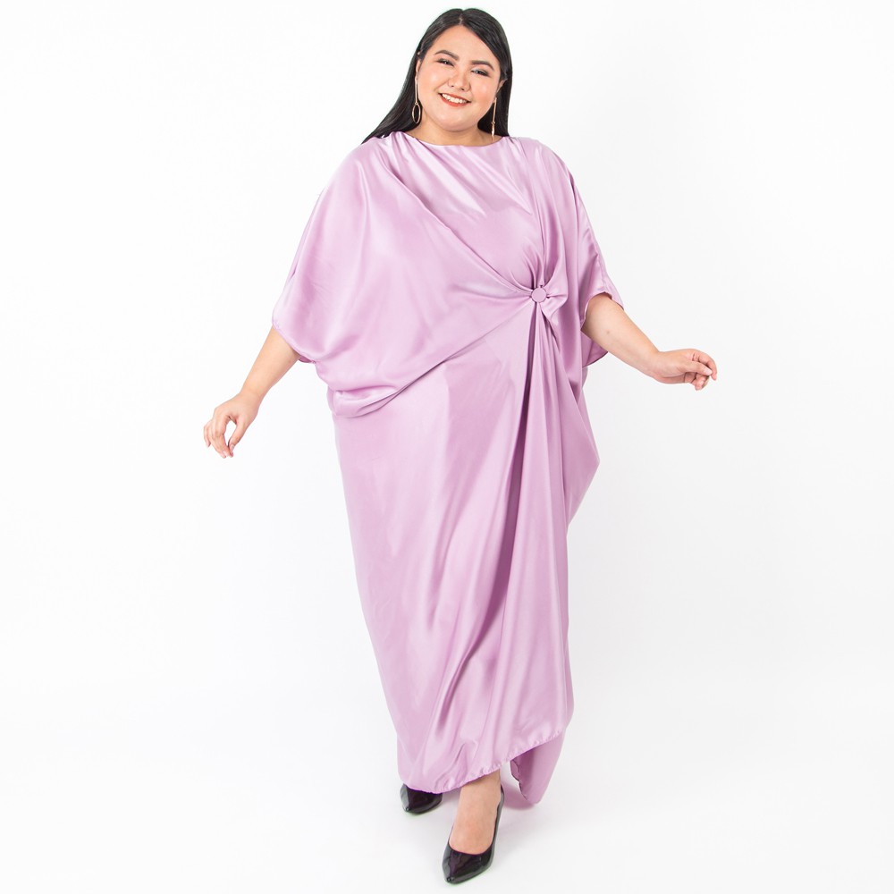 Chayra Kaftan Dress in Hot Purple - Bigsize