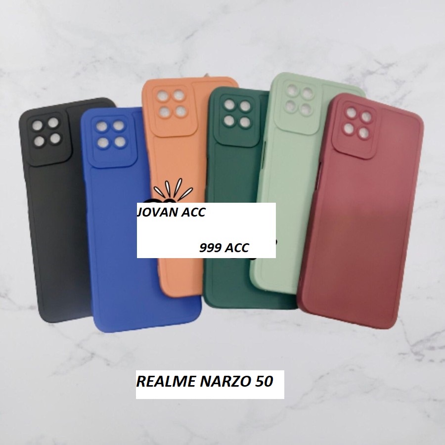 REALME NARZO 50A PRIME NARZO 50 50A 50i CASE SOFTCASE FULL COLOUR PRO CAMERA TEBAL SILIKON KARET SOFT PROTECT CAMERA COVER PELINDUNG KAMERA REALME NARZO 50 REALME NARZO 50A REALME NARZO 50i