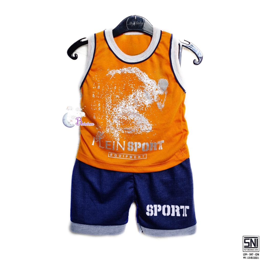 BOBOBAM BAJU BAYI LAKI LAKI SETELAN ANAK COWO SINGLET SPORT HARGA GROSIR MURAH