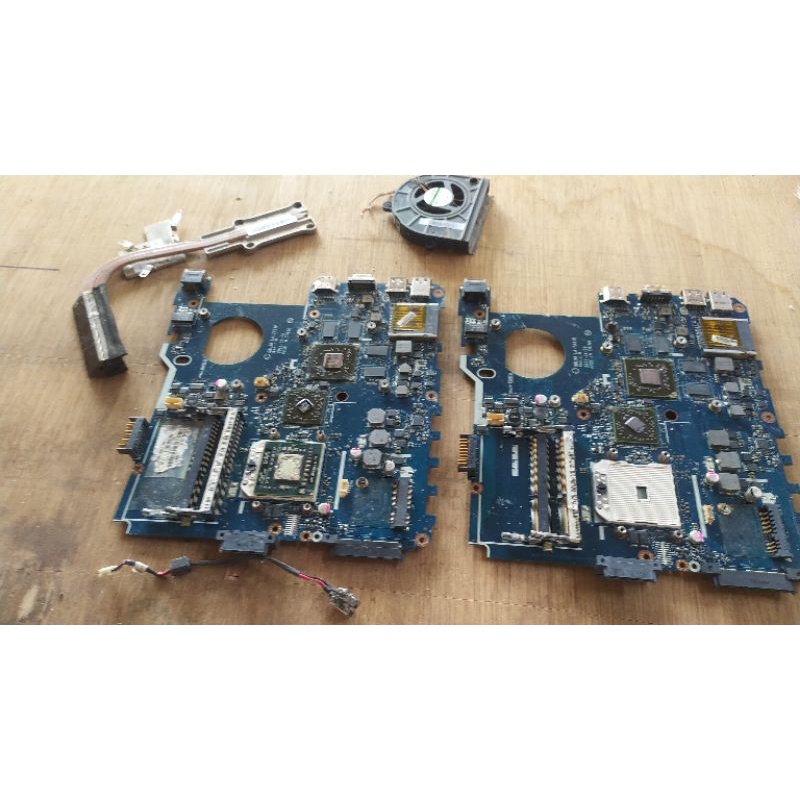 2 Mobo Asus A43T + Cooling + Fan + Power Cable + Amd a6 3400M