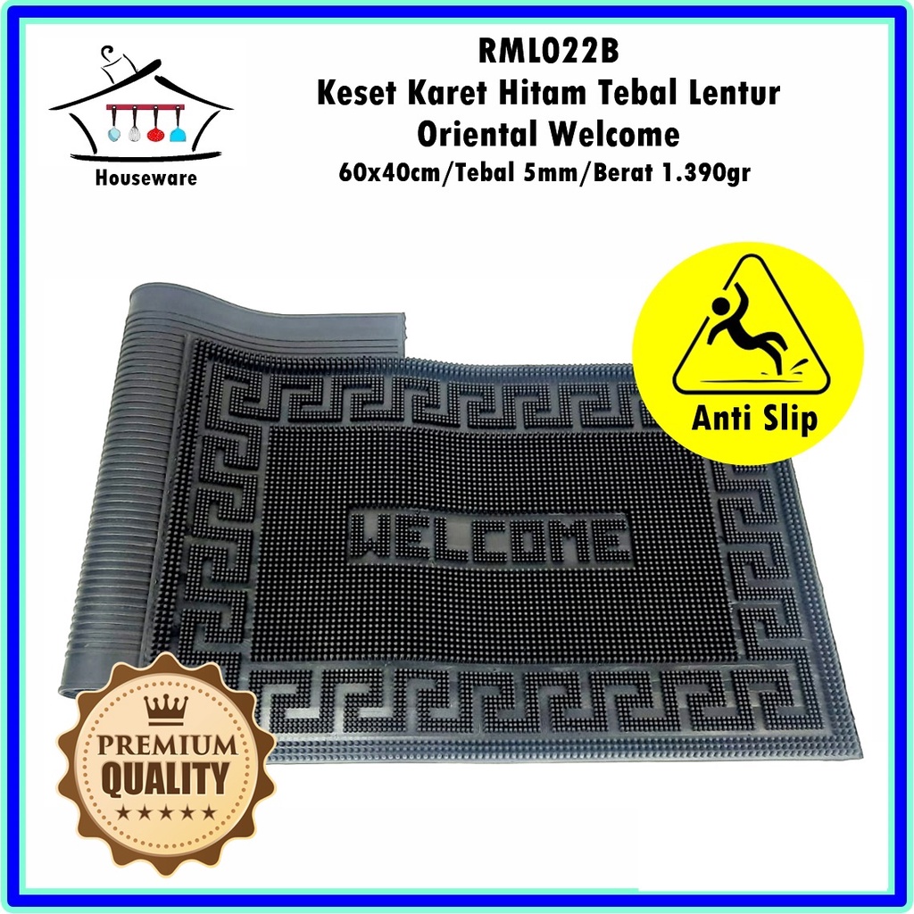 Keset Karet Anti Slip Oriental Welcome 60x40cm