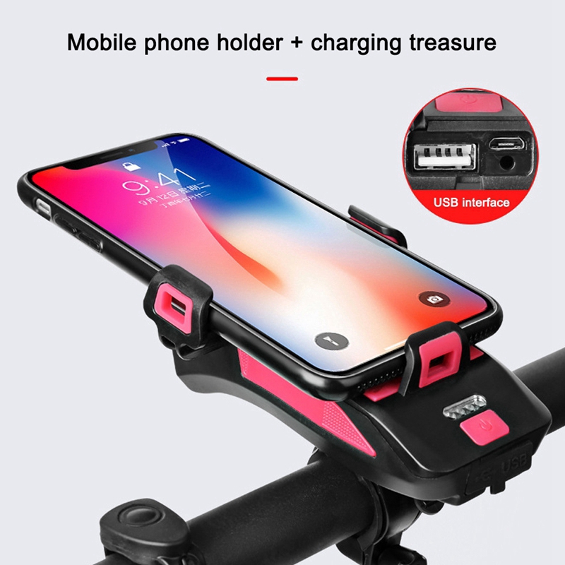 bicycle horn lamp mobile phone bracket