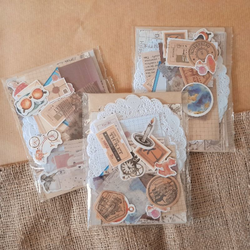 Journal Kit Vintage theme Scrapbook Aesthetic-1