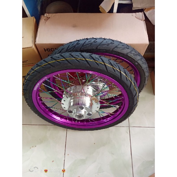 velg paketan Megapro Primus ring 17 x160/140 plus ban