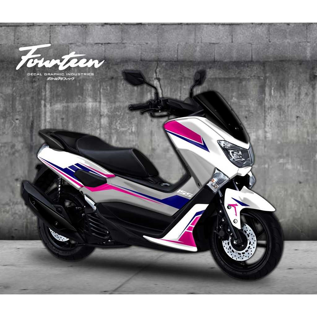 Sticker Nmax Full Body / Decal Nmax Full Grafis NMAX LAMA / PERTAMA PUTIH UNGU NAVY