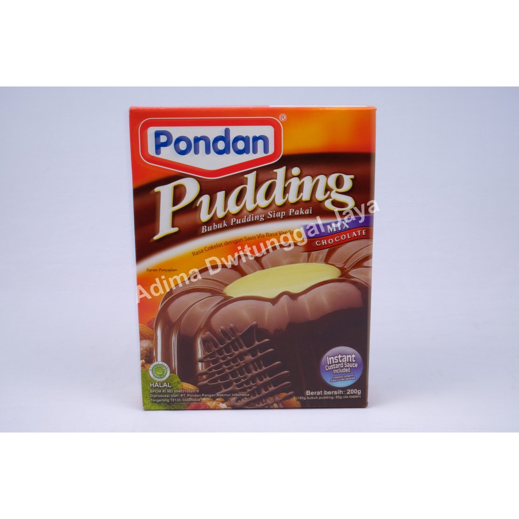 Pondan Pudding Chocolate / Pondan Pudding Cokelat 200 gr