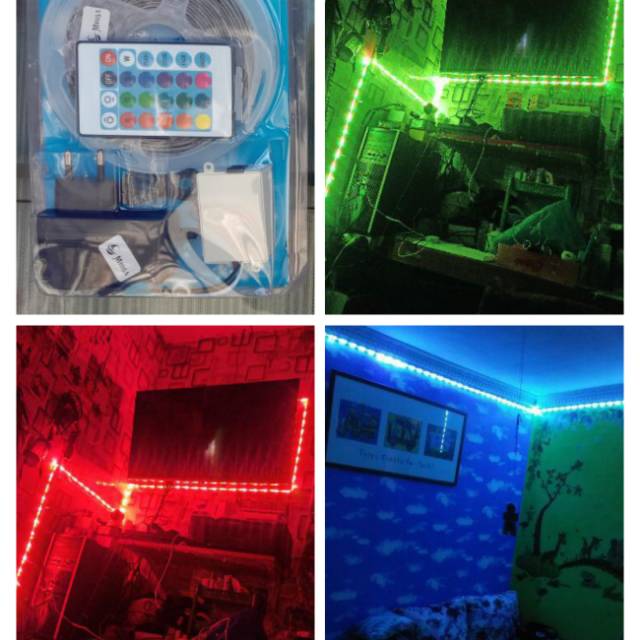 5Meter led strip/led rgb plus remot+adaptor + modul set