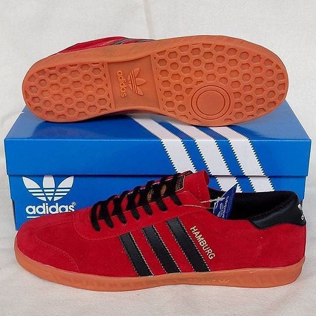 sepatu Adidas Hamburg Red Black