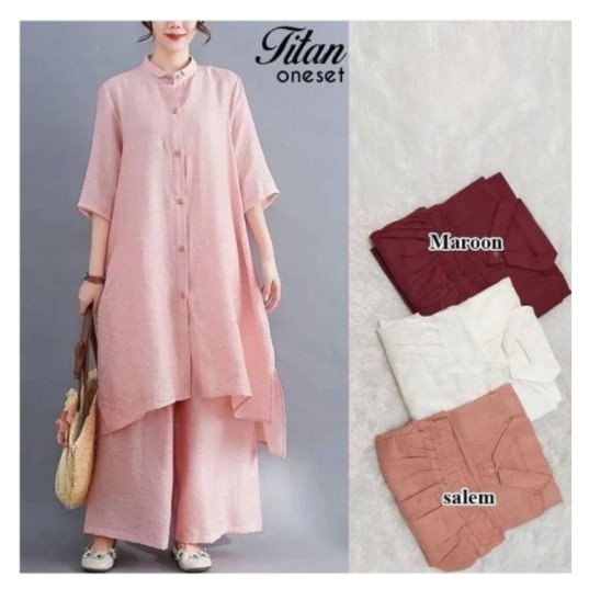 TITAN ONE SET DW | Baju Setelan Wanita Fashion Terbaru Best Seller - JW62