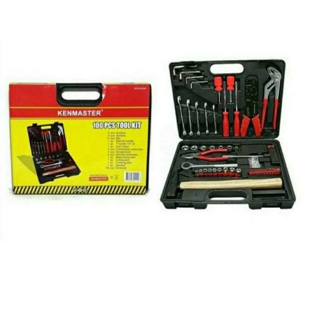 Kenmaster , Kunci  Tool Kit 100 PCS , N2 , Alat Petukangan ,