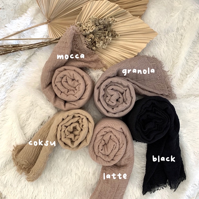 PASHMINA CRINKLE | PASHMINA KUSUT | PASHMINA KATUN | CRINKLE SHAWL