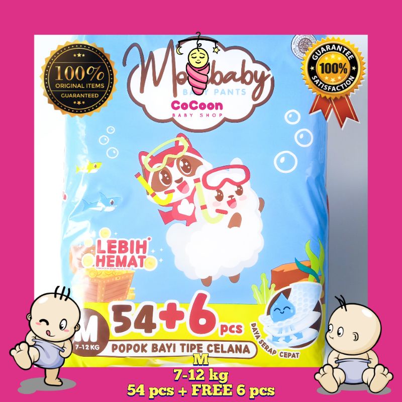 Popok Bayi Mom Baby Mombaby Pants M54 M 54 M54+6 M 54+6 Tipe Celana