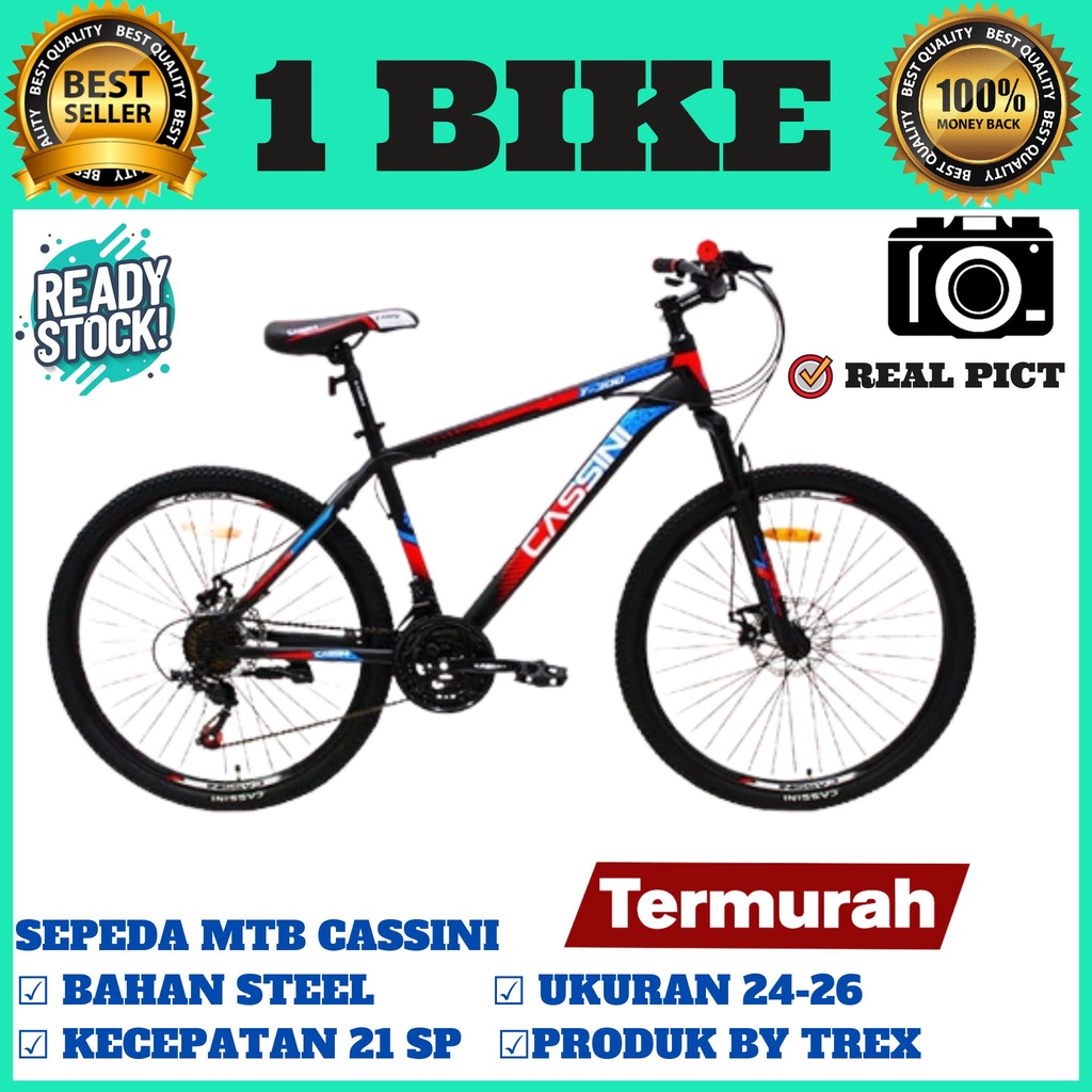 SEPEDA GUNUNG MTB 24-26 inc TREX CASSINI T300 21sp Mtb Murah