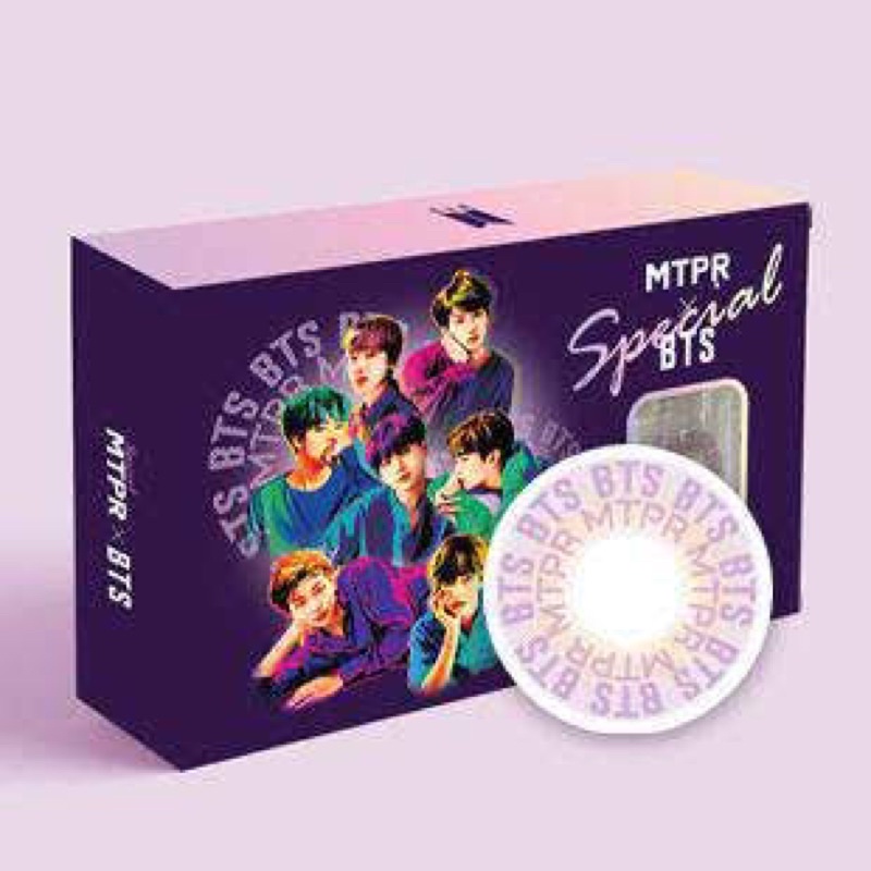 READY STOCK OFFICIAL BTS X MTPR SPECIAL LENS - SOFTLENS NORMAL