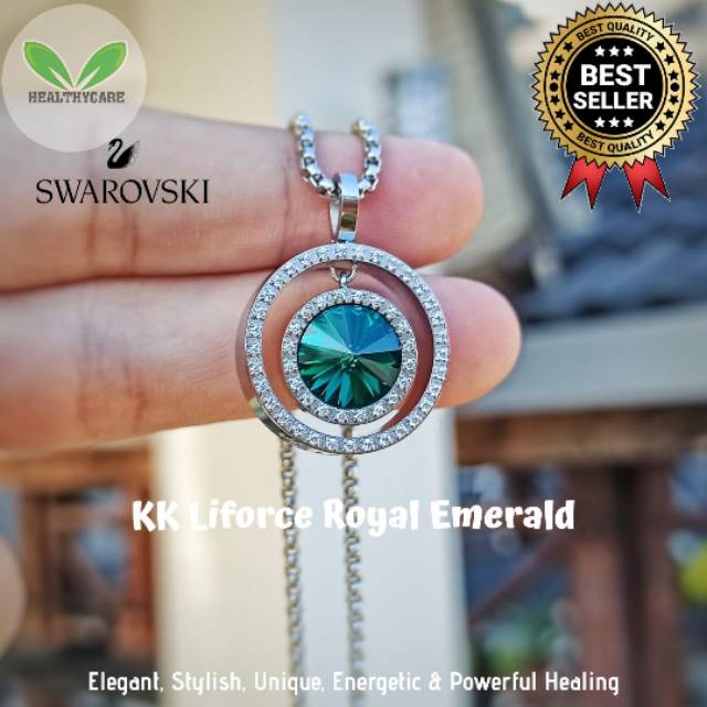 KK Liforce Swarovski Royal Emerald Crystal
