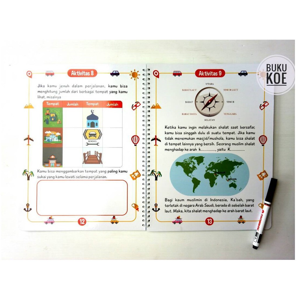 Buku Anak Islami Jurnal Safar Teman Aktifitas Traveling