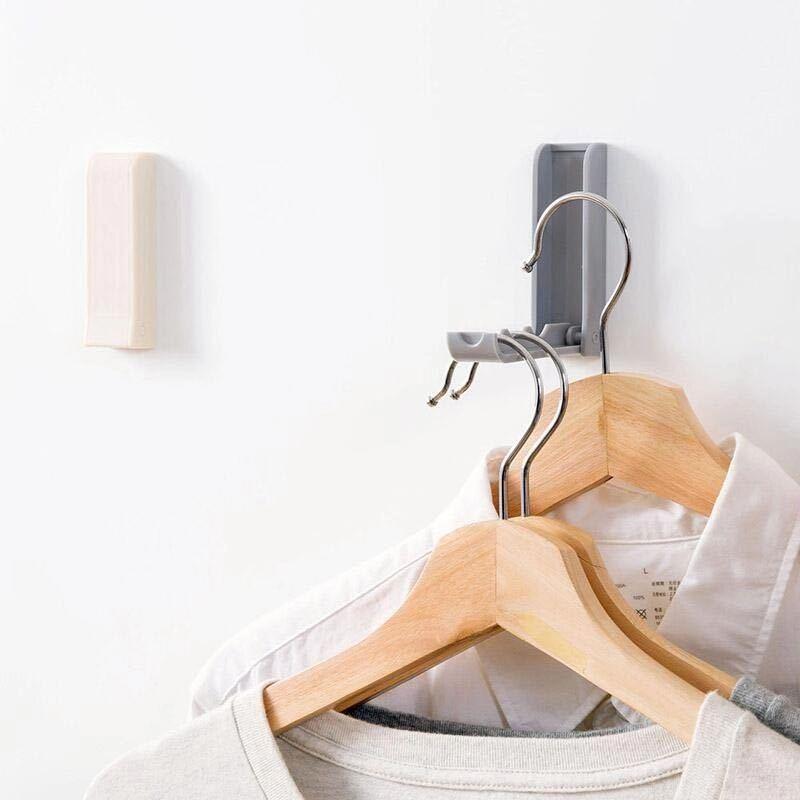 Rak Kait Gantung Penyimpanan Pakaian Model Lipat Hemat Ruang Untuk Kamar Mandi / Kamar Tidur