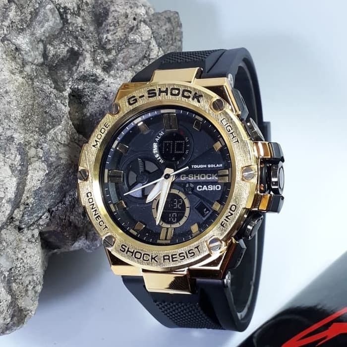  Jam  Tangan  Casio GSTB100 Water Resist Renang  Hitam ring 