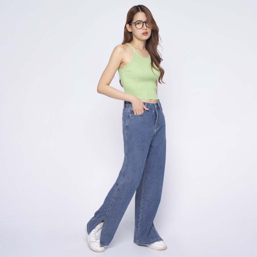 VIERLIN - Jeans 9151 - HW SLIT JEANS