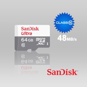 Micro SD SanDisk 64GB 48MB/s CLASS 10 (NA) microSD Card 64 GB Ultra