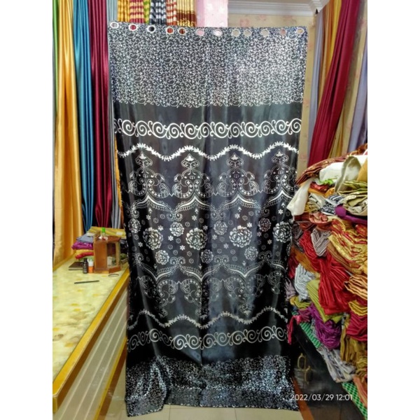 Gorden Hordeng Bludru emboss Bahan tebal dan mewah