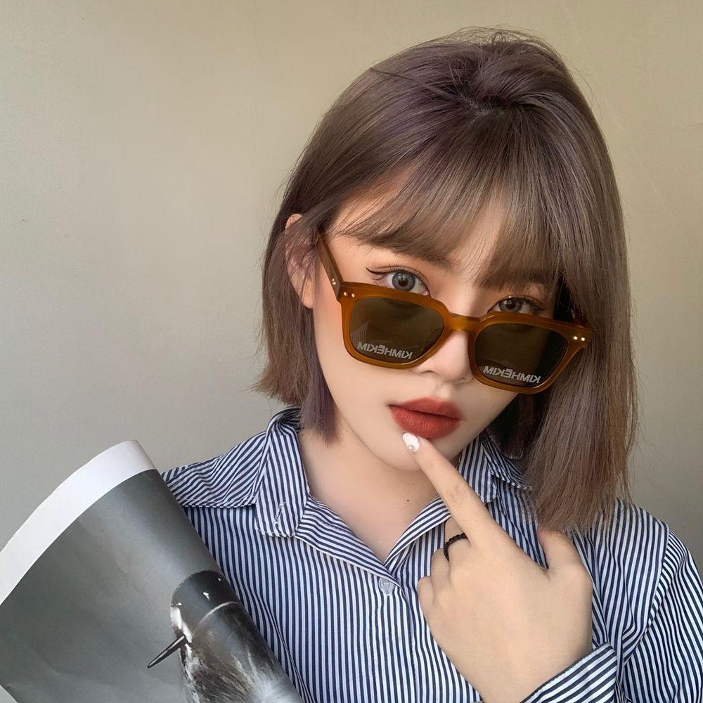 [Elegan] Kacamata Hitam Anti UV Wanita Vintage PC Aksesoris Hadiah Bingkai Besar Kacamata Hitam Gaya Jalanan Gaya Korea Eyewear