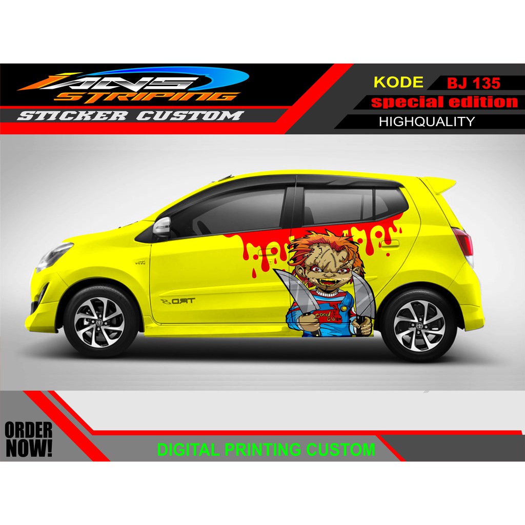 STIKER MOBIL AYLA AGYA / PROMO STIKER MOBIL AGYA AYLA / STICKER HONDA JAZZ / STICKER DECAL MOBIL