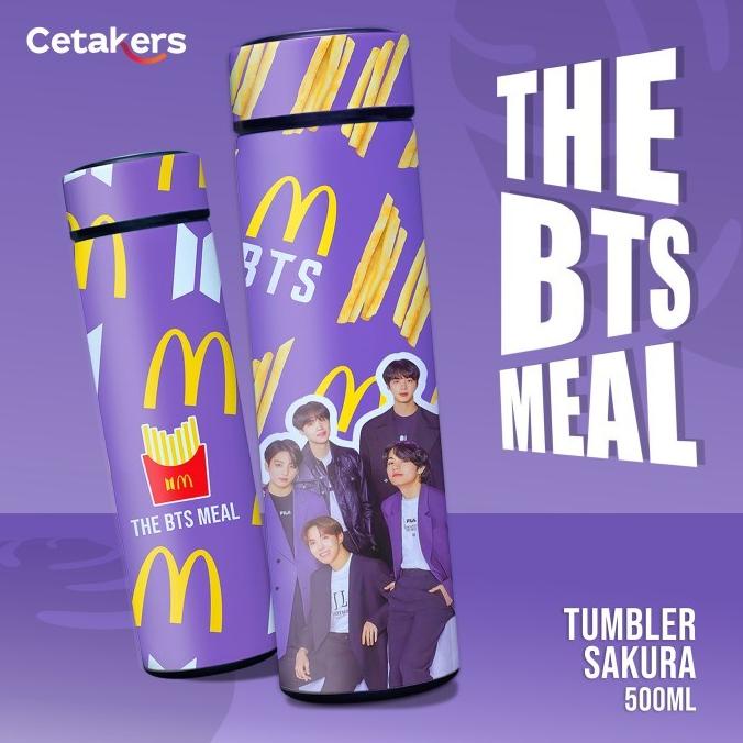 TUMBLER BOTOL MINUM BTS X MCD / THE BTS MEAL / BOTOL MINUM K-POP