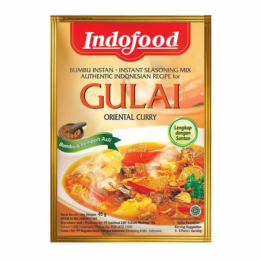 

Indofood Bumbu Gulai Instant 45 gr