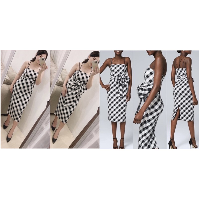 WHBM gingham party dress ori