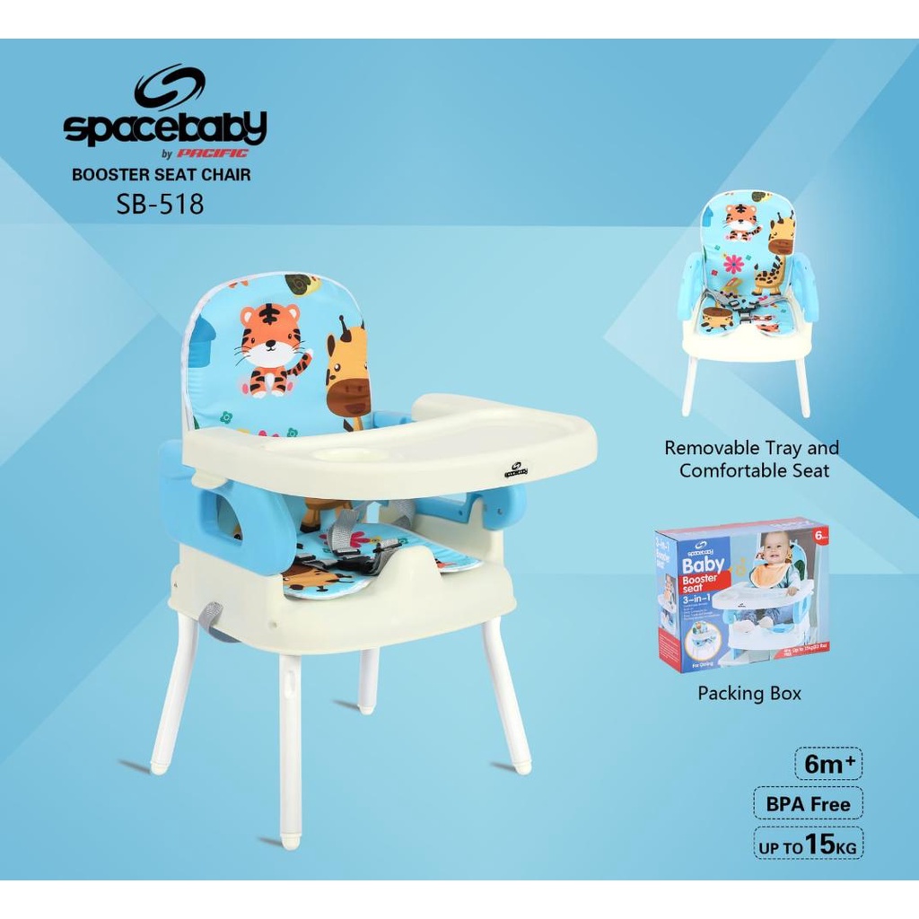 SpaceBaby Space Baby Seat Booster SB 518 SB 917 SB 918 SB 919 Baby  High Chair Kursi Makan Bayi