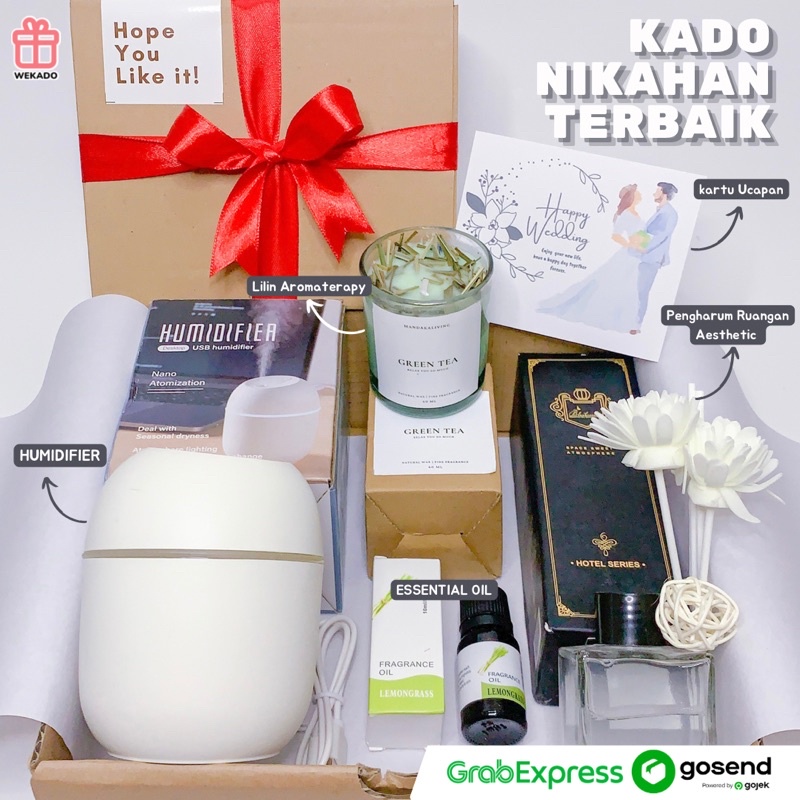 𝐖𝐄𝐊𝐀𝐃𝐎 - Kado Pernikahan Diffuser | Hampers Wedding Pengharum Ruangan | Gift Nikahan Ulang Tahun Wisuda Anniversarry