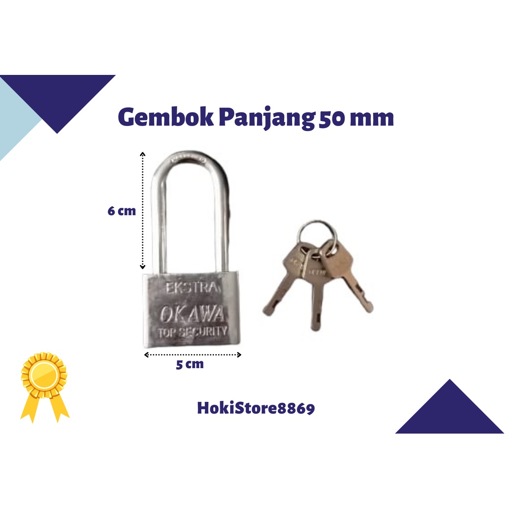 Jual Gembok Pintu Rumah Toko 50mm Panjang Shopee Indonesia