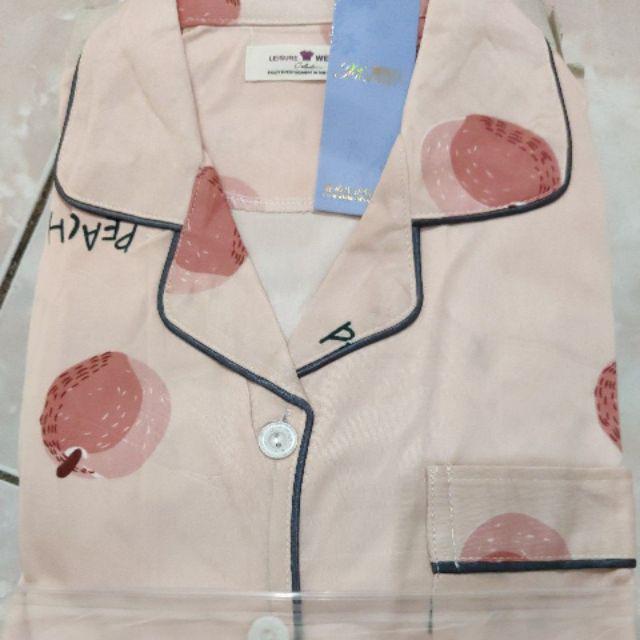 Baju Tidur Wanita / Cewek Piyama Import Bahan Kaos Tebal Aneka Motif All Size L Varian PP-Pearl