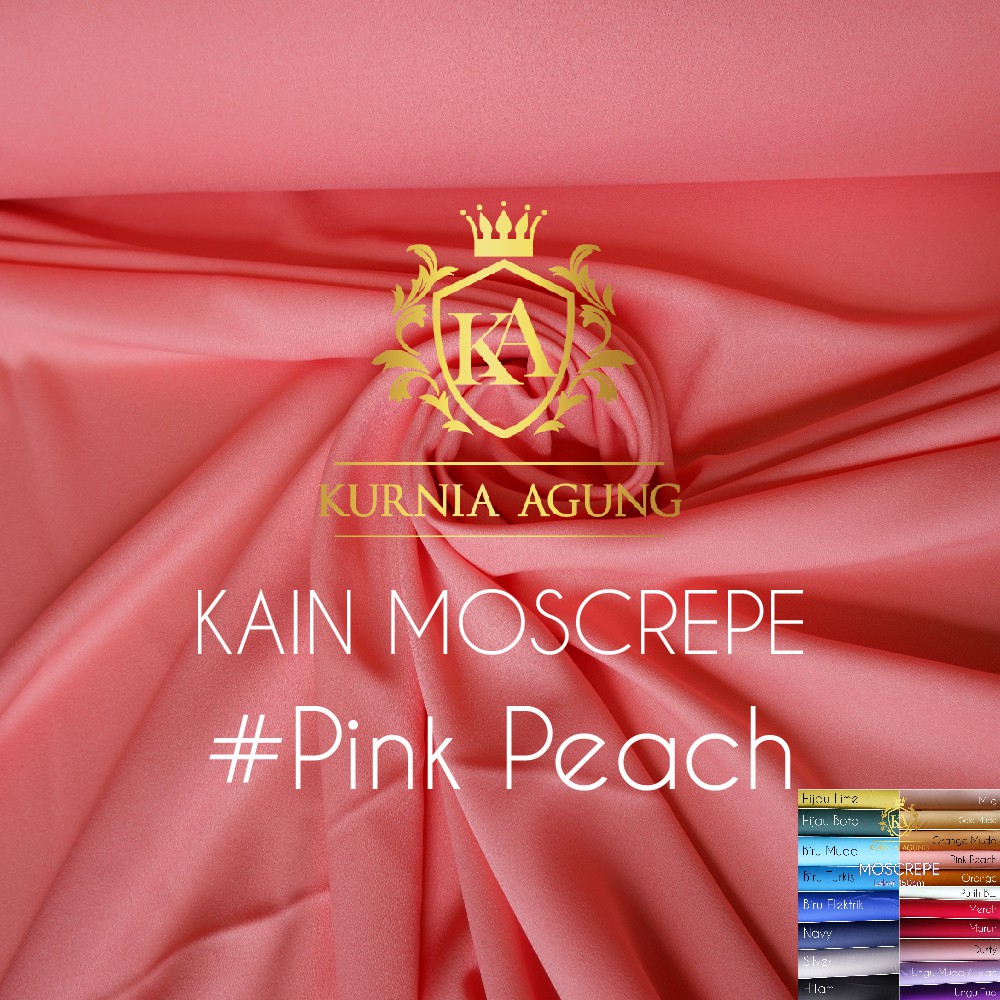 Kain Moscrepe bahan Moscrepe per 0.5 Meter dan perMeter Bahan Adem Gamis Kurnia Agung