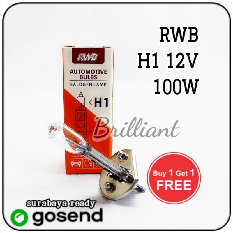 Promo - Bohlam Halogen RWB Original - H1 / Ps24 / H27 / H9 / H16 / 9012 Hir2 / H11 / G40 / H4