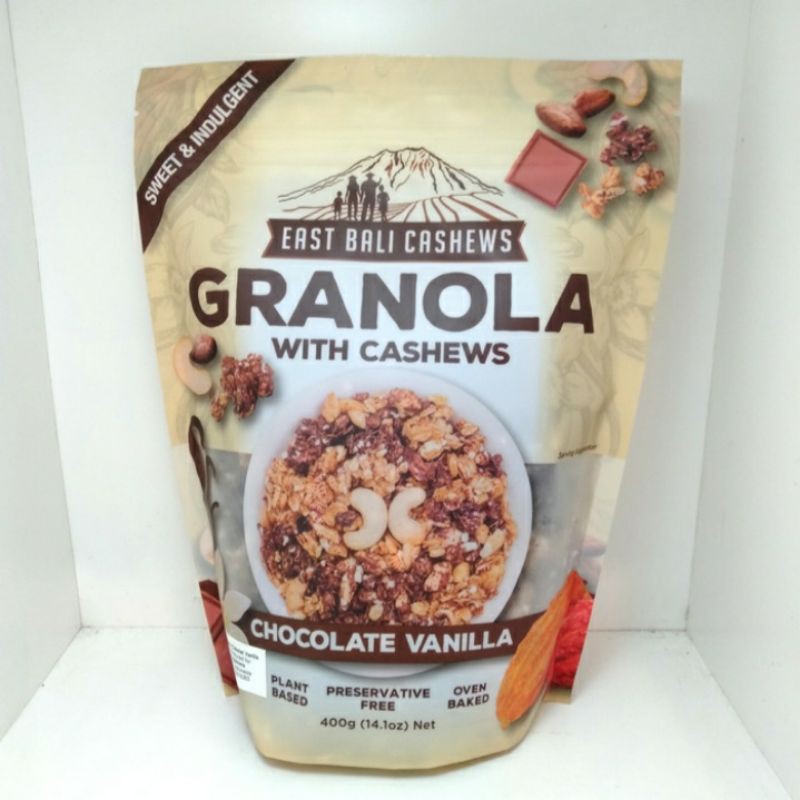 

EAST BALI CASHEW GRANOLA CHOCO VANILLA 400GR