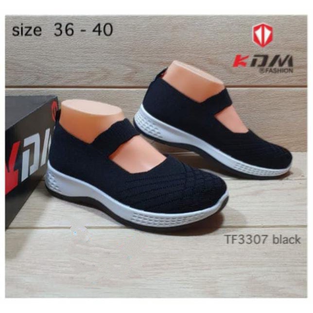Sepatu Sneakers Wanita Rajut Import/Sepatu Sneaker Rajut KDM Original/Sneaker Perempuan Rajut Terbaru/Sepatu Rajut Perempuan Import-1